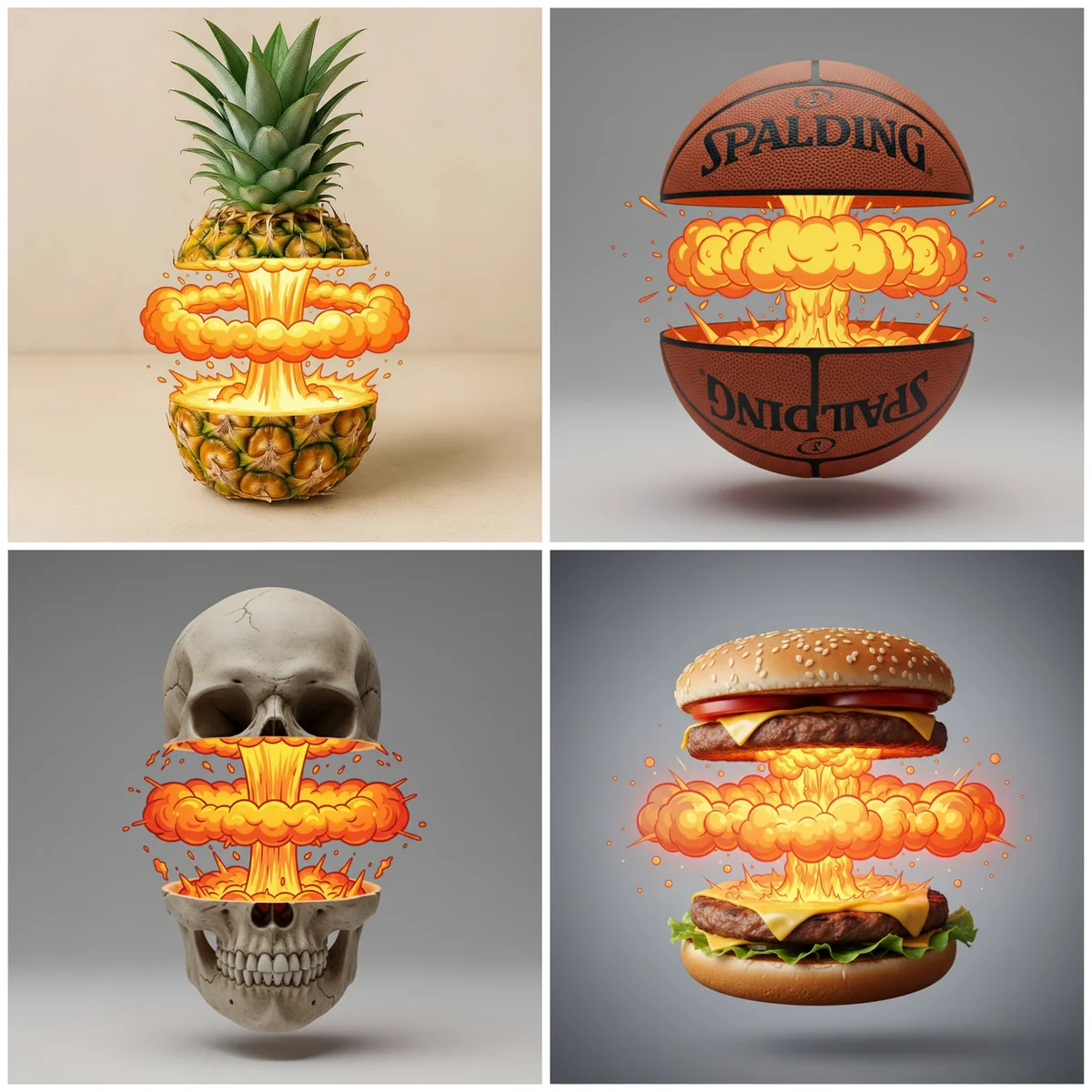 Slice explosion effect