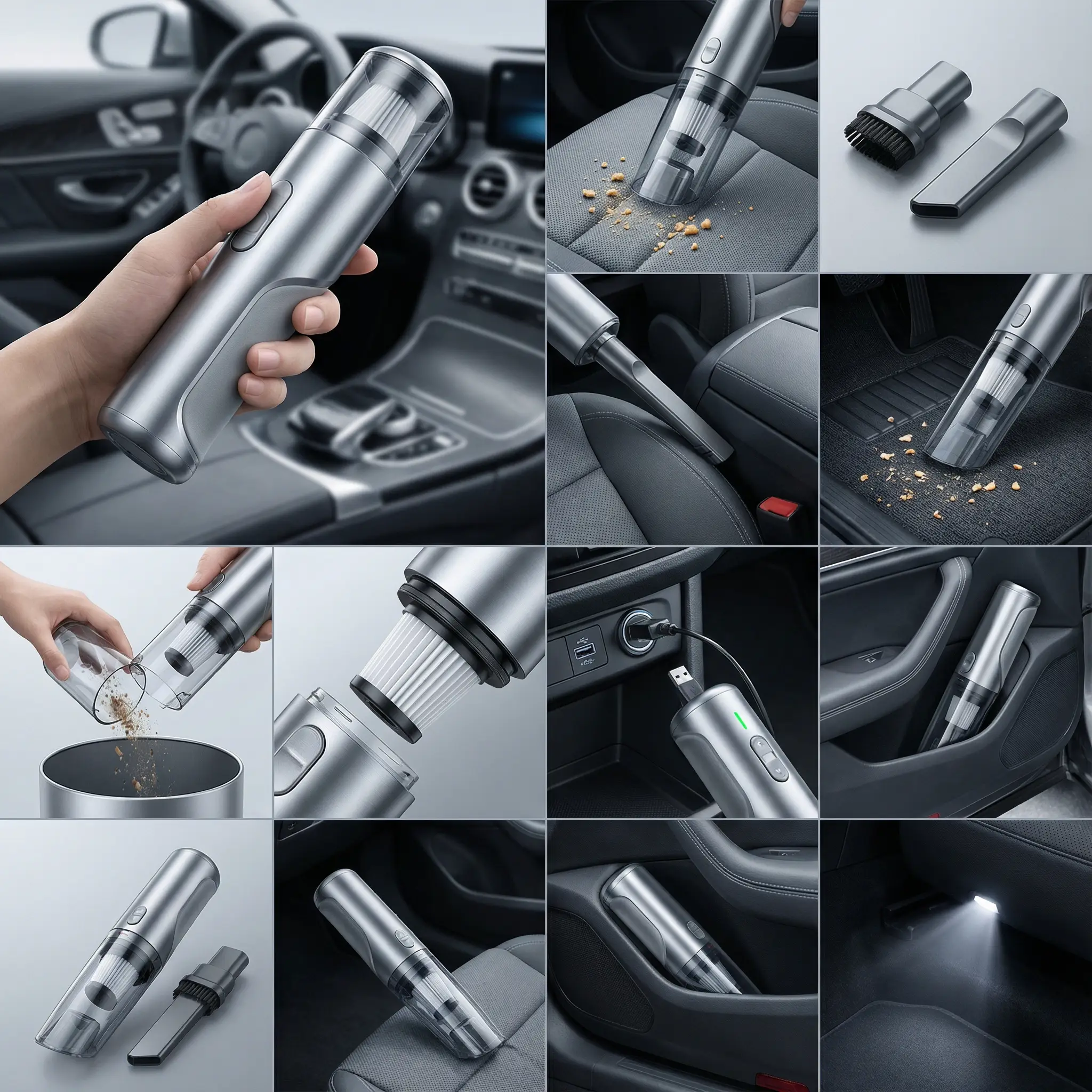 Car vacuum product grid